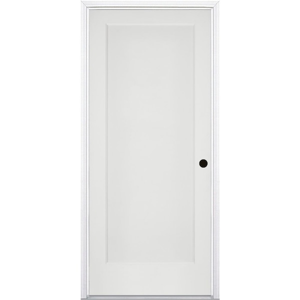 Trimlite Primed 1Panel Interior Flat Panel Ovolo Bead 20 Min Fire Rated 71/4" LH Prehung 3068134PRI802020MLH15M714 - main